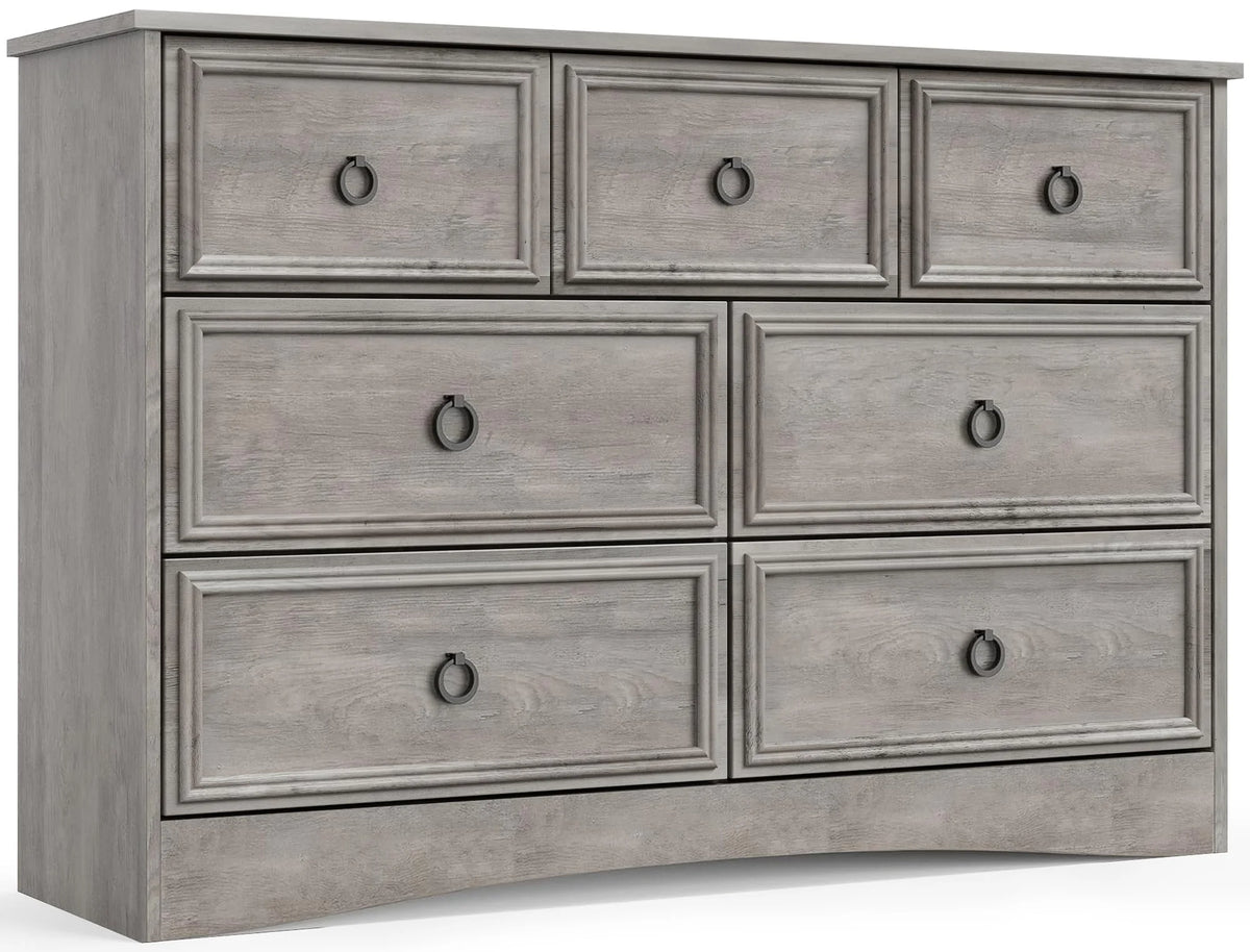 Gray 7 Drawer Dresser G9424