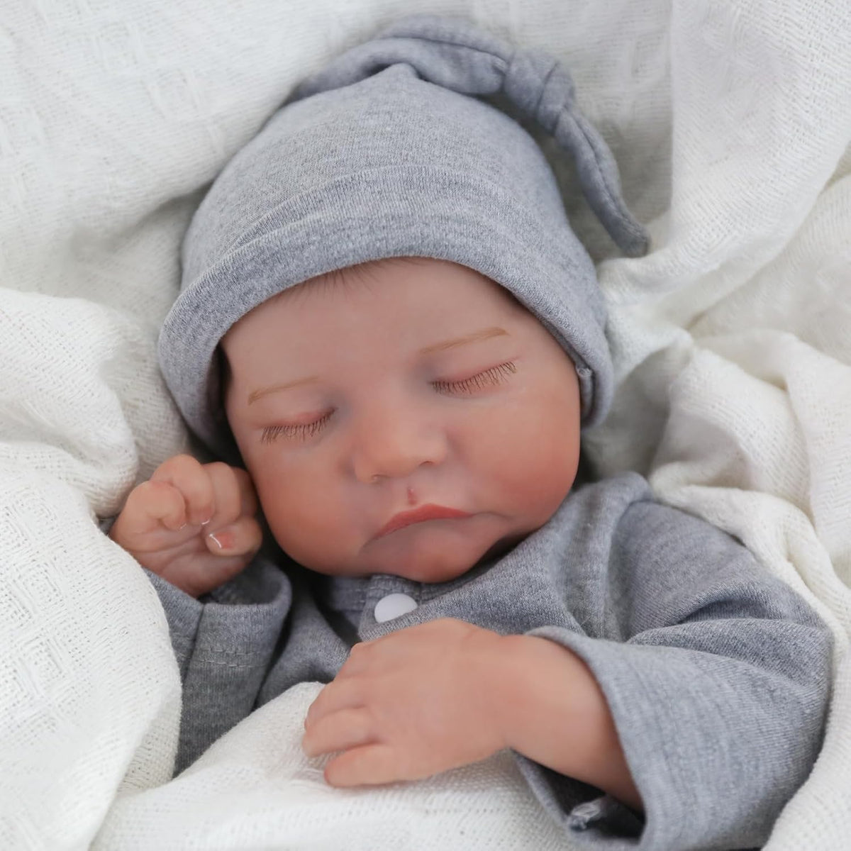 18 Inch Full Vinyl Reborn Boy Doll N89706