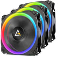 120 RGB Case Fans 3 Packs with Controller D9427