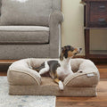 Plush Orthopedic Bolster Cat Dog Bed with Removable Cover O926479