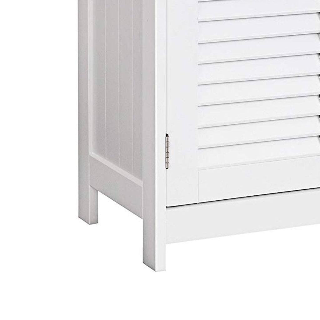 White Wooden Bathroom Cabinet with 2 Door P3877