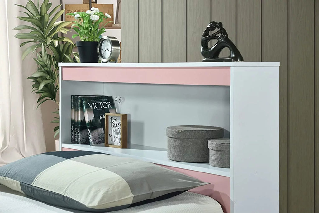 Twin-Size Captain Bed with 3-Drawers and Headboard in Mahogany M922178