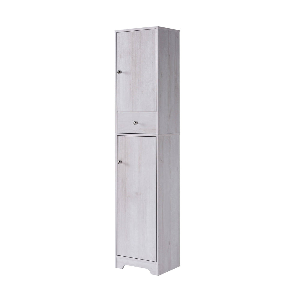 White Oak Compact Farmhouse Armoire D5310