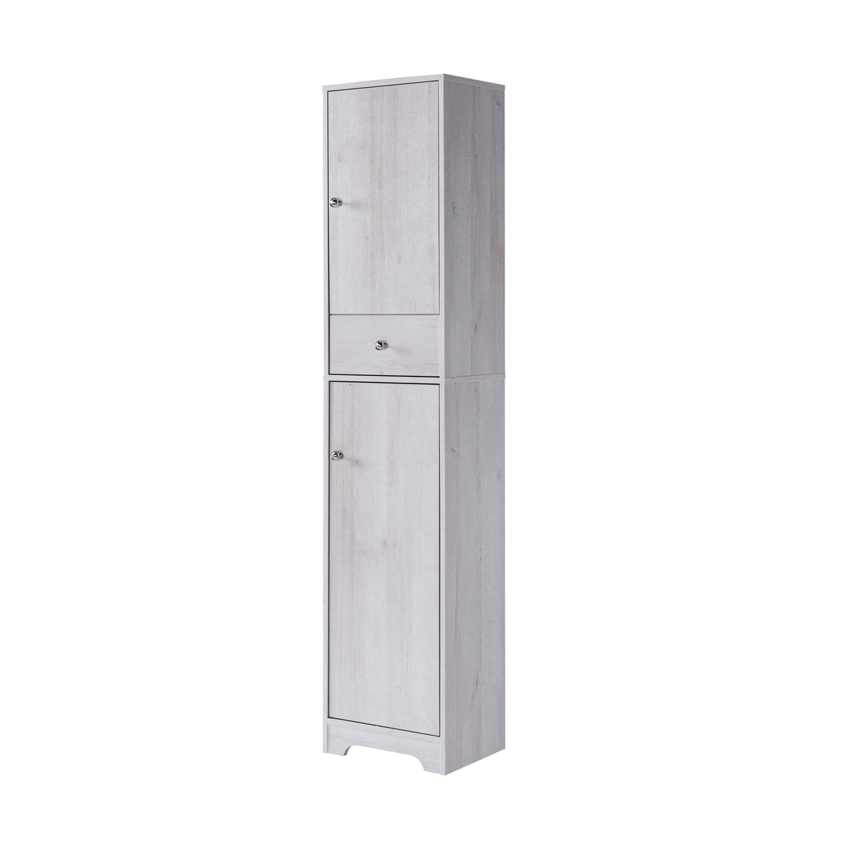 White Oak Compact Farmhouse Armoire D5310