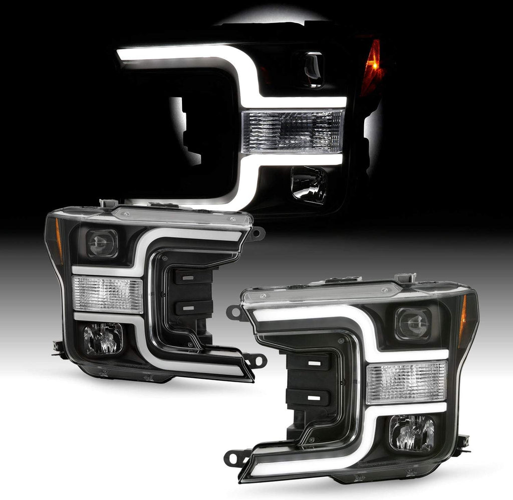 Black Projector Headlights Pair Q481142