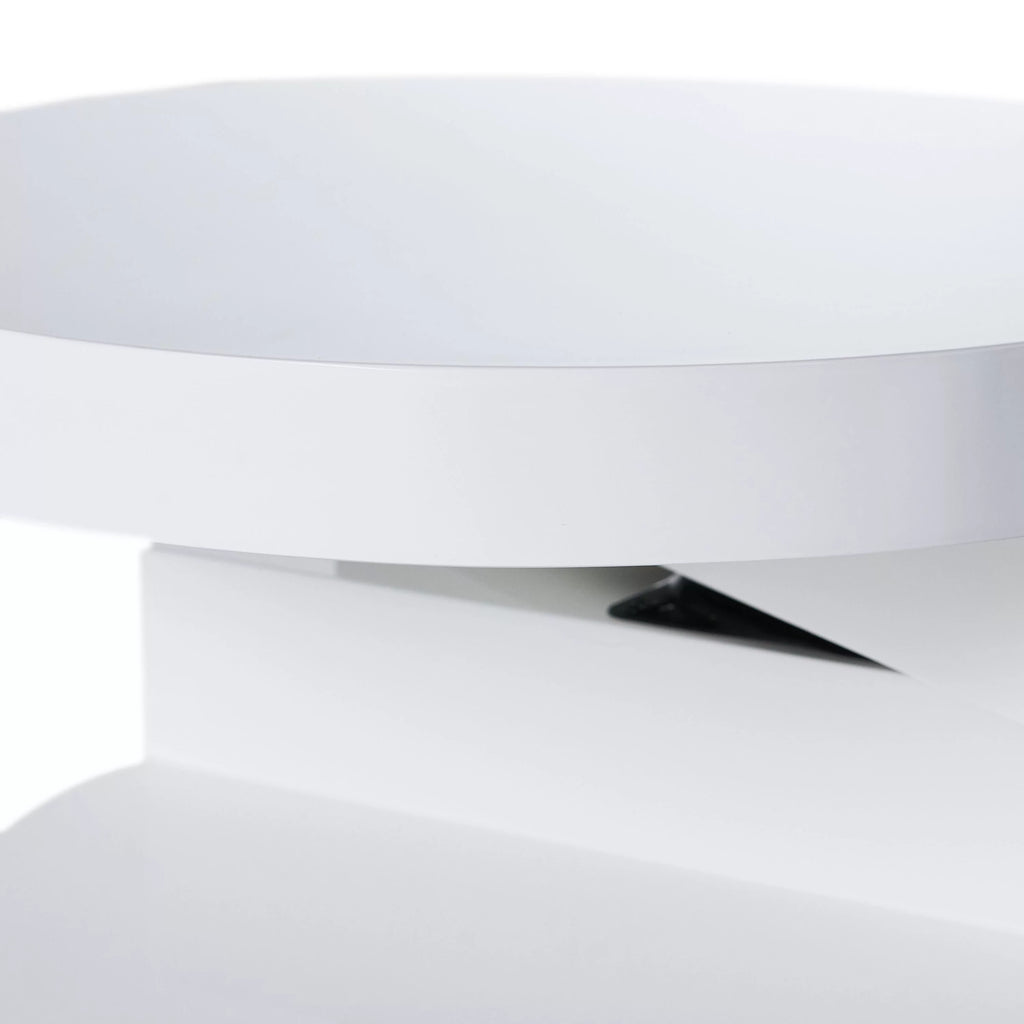Glossy White Rotating Coffee Table B8947