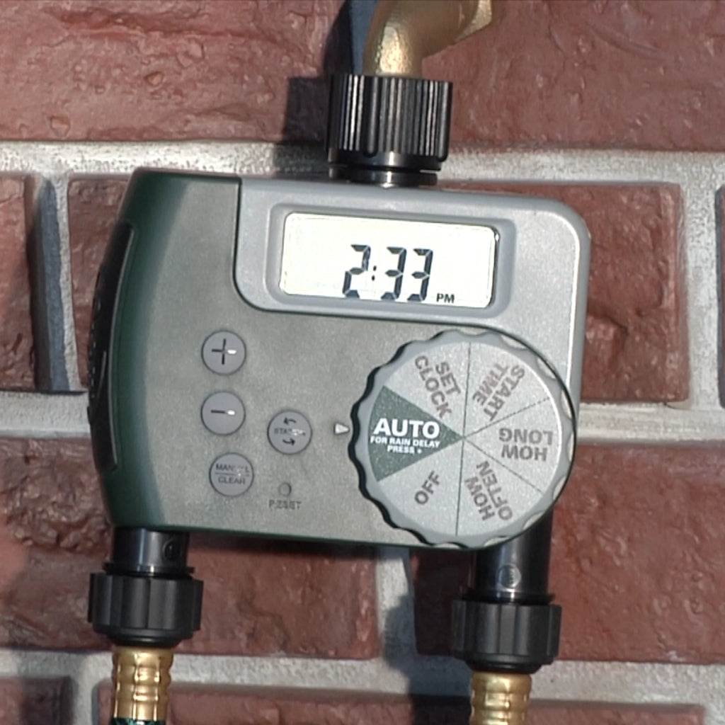 LCD 2-Port Digital Hose Faucet Timer F21569