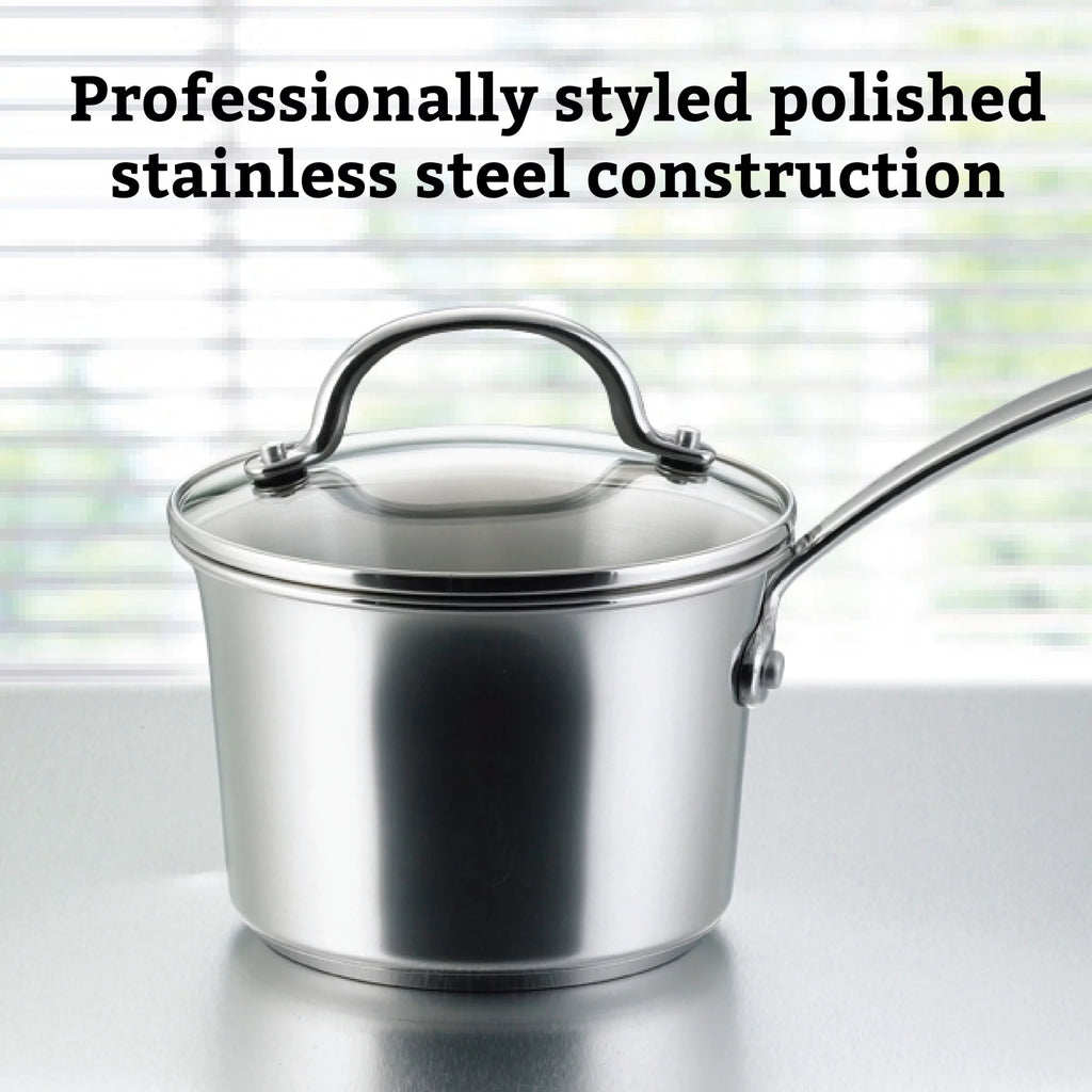 10 Piece Stainless Steel Pots and Pans U605935