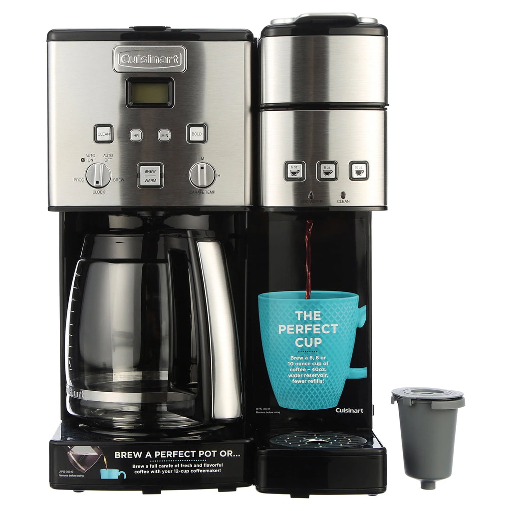 12 Cup Coffeemaker and Single-Serve Brewer D458