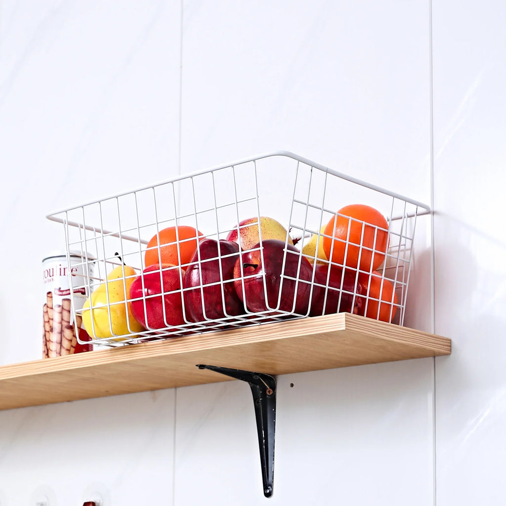 White Wire Storage Bins Set of 4 S893
