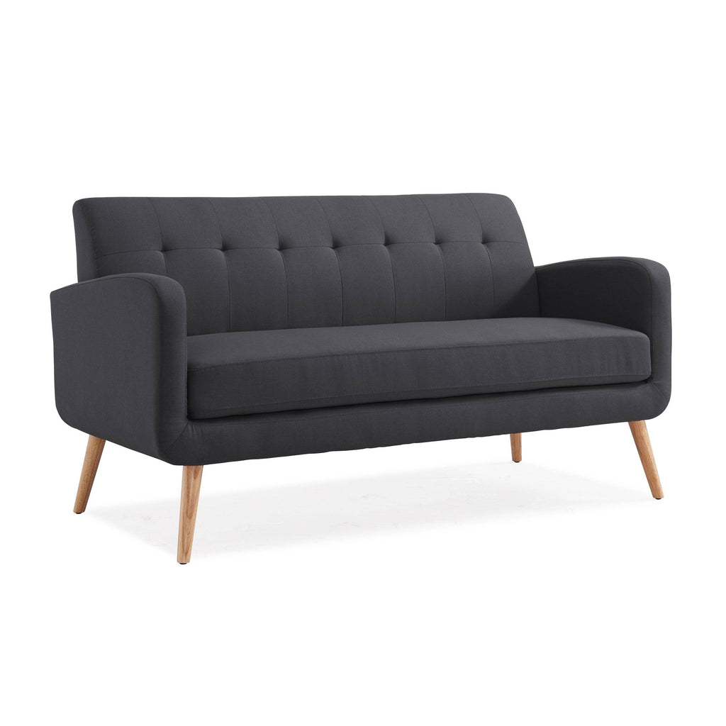 Charcoal Linen Armless Sofa E557