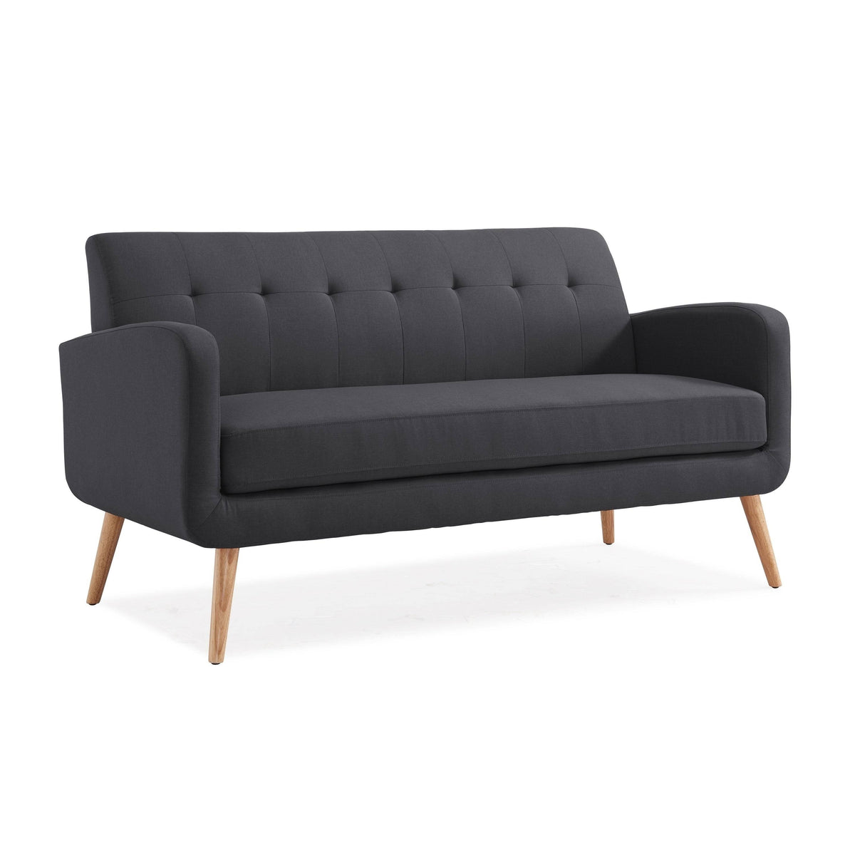 Charcoal Linen Armless Sofa E557
