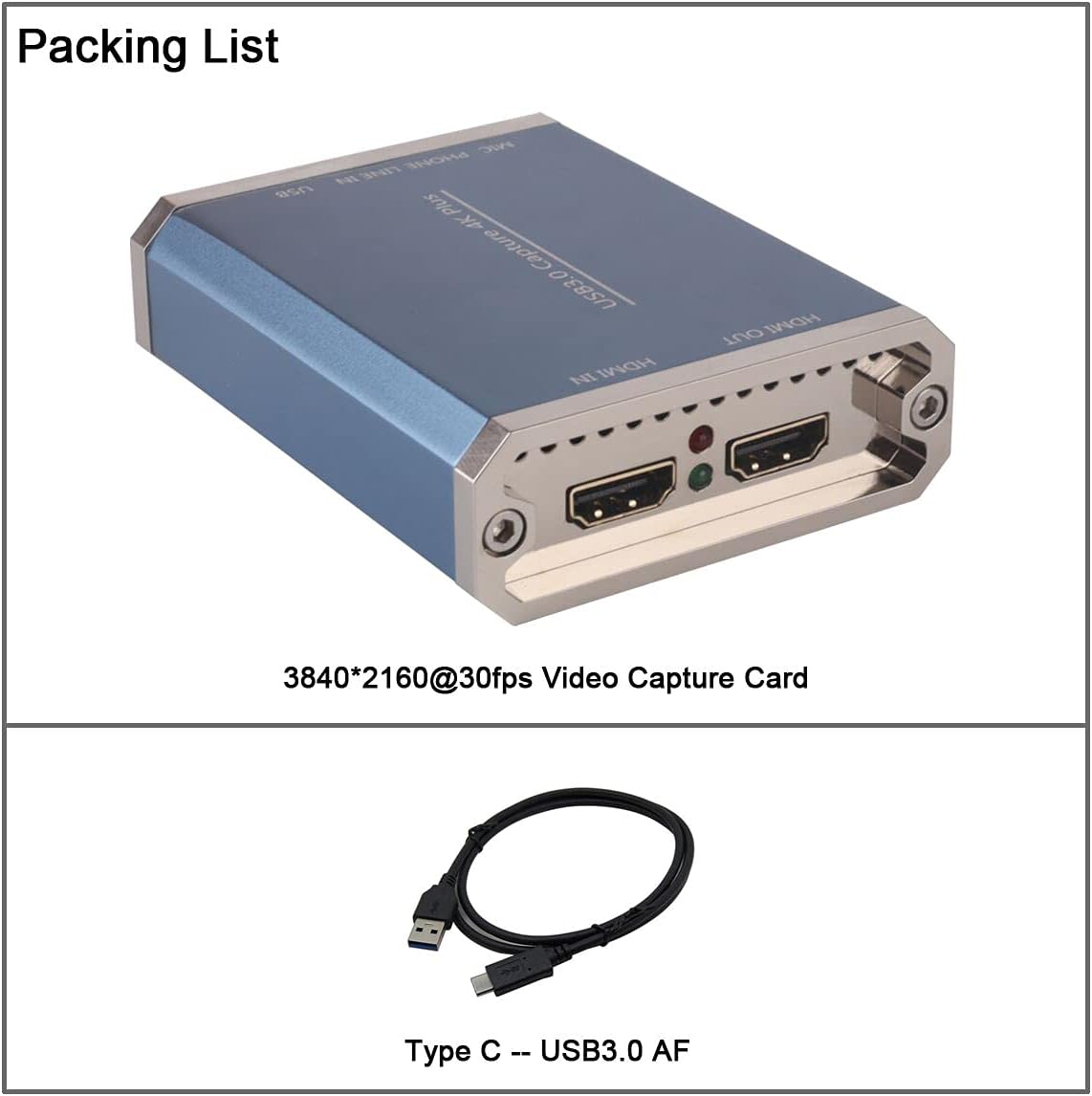 SDI to USB3.0 Video Capture 1080P 60fps E388