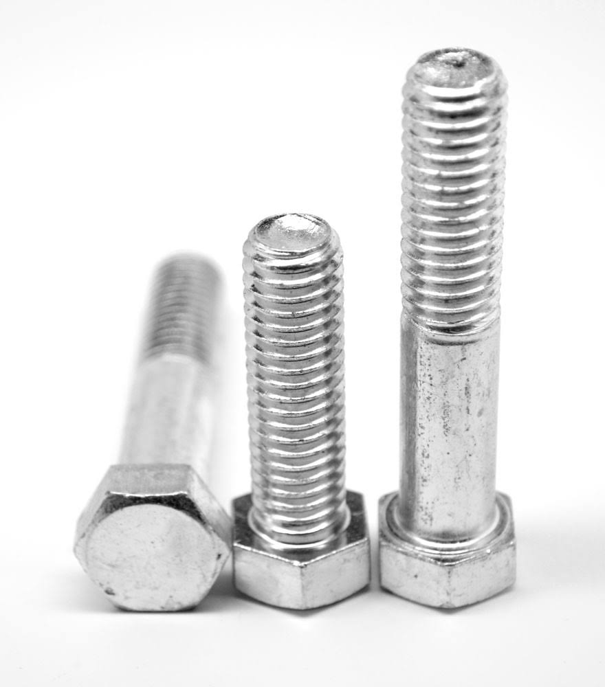 3/8x22-16 x 4x22 Grade 5 Hex Cap Screw Medium Carbon Steel Zinc Plated E5100