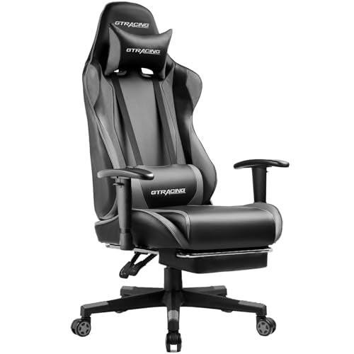 Blue Gaming Chair with Footrest H82873