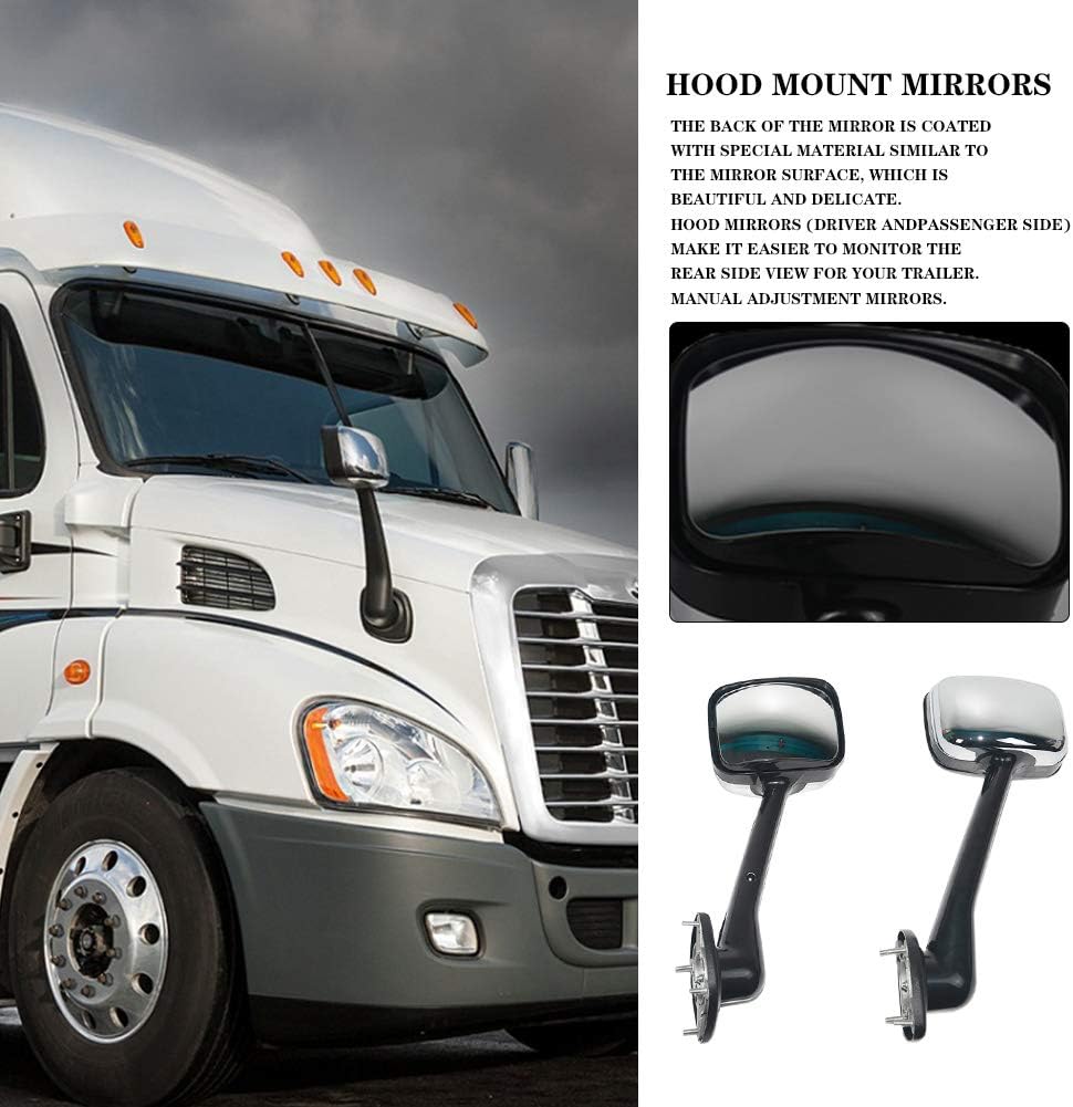Chrome Hood Mirror Pair Set R34748