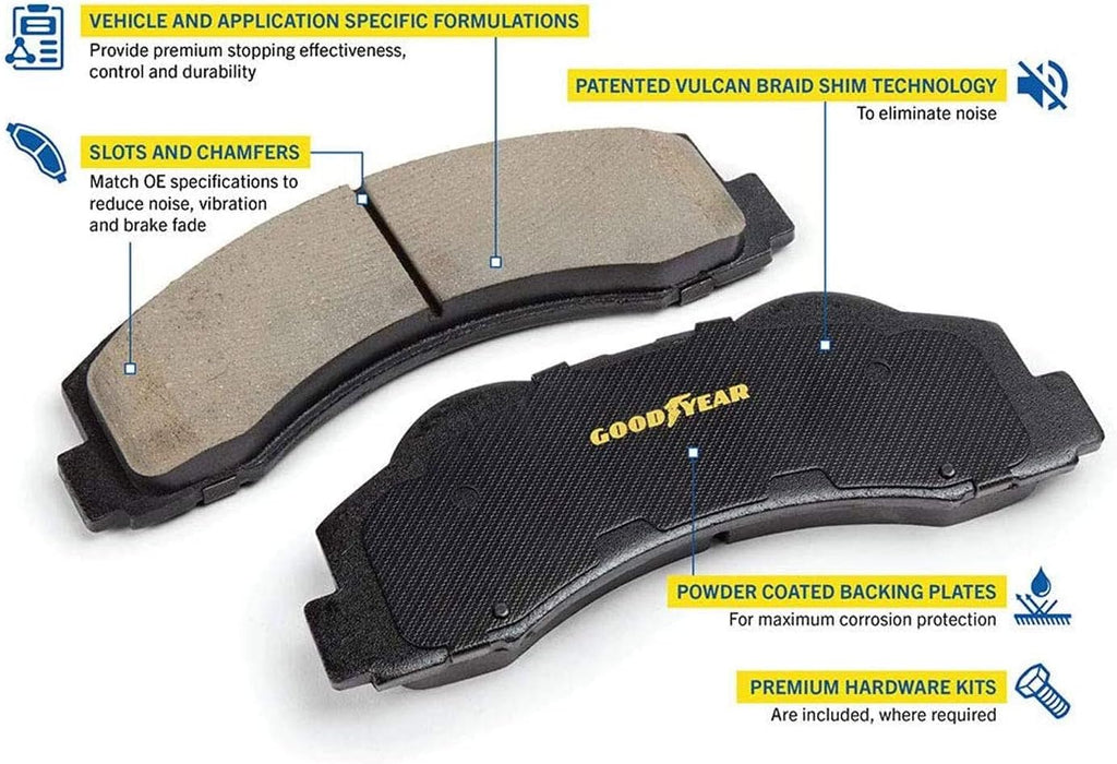 Carbon Ceramic Rear Disc Brake Pads Set N740370