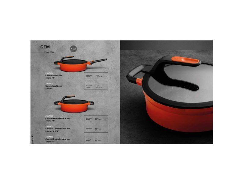 Cast Aluminum Non-Stick Covered Saute Pan E1562