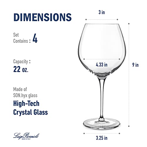 20 Ounce Bordeaux Wine Glasses, Set Of 4 N810