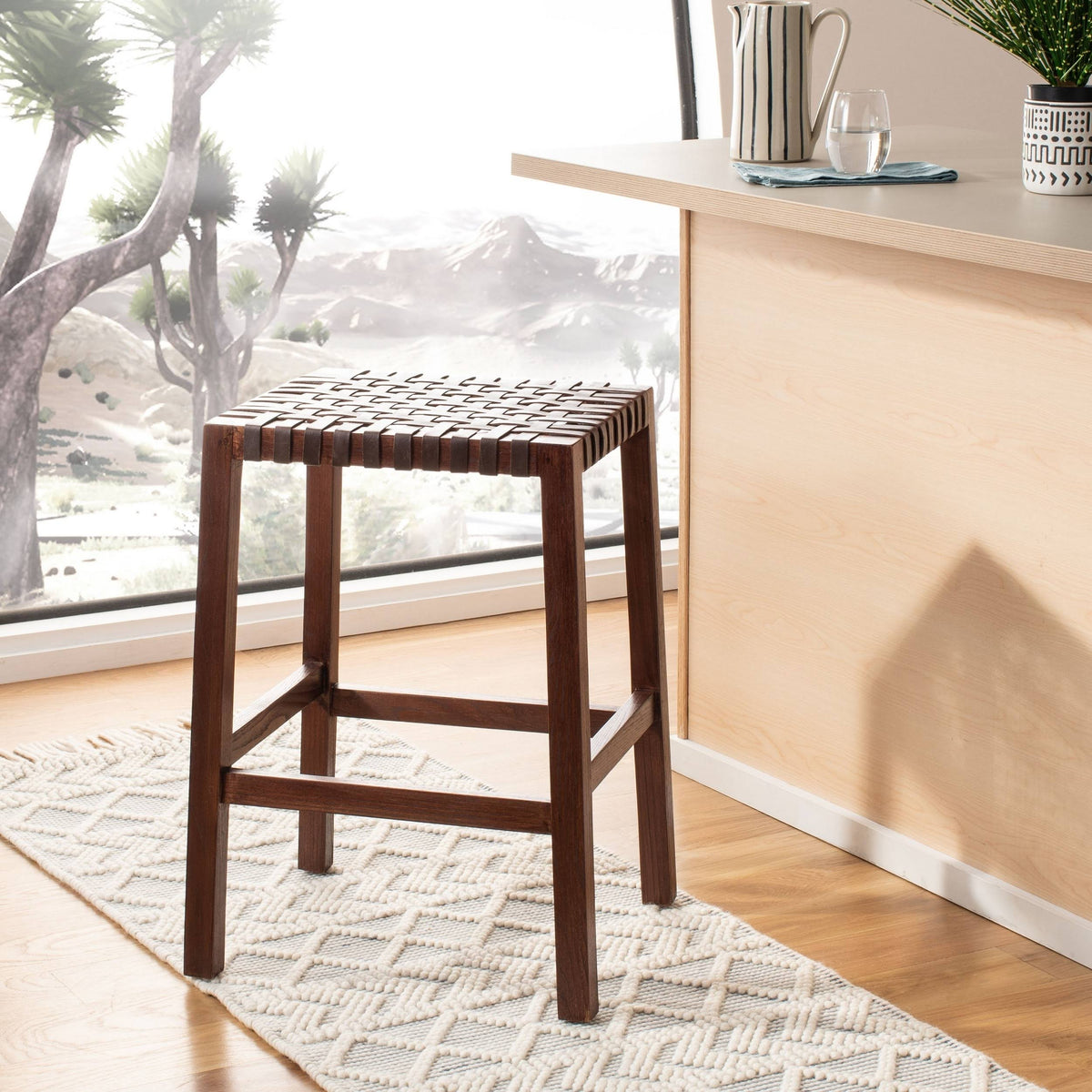 Brown Counter Stool M59034