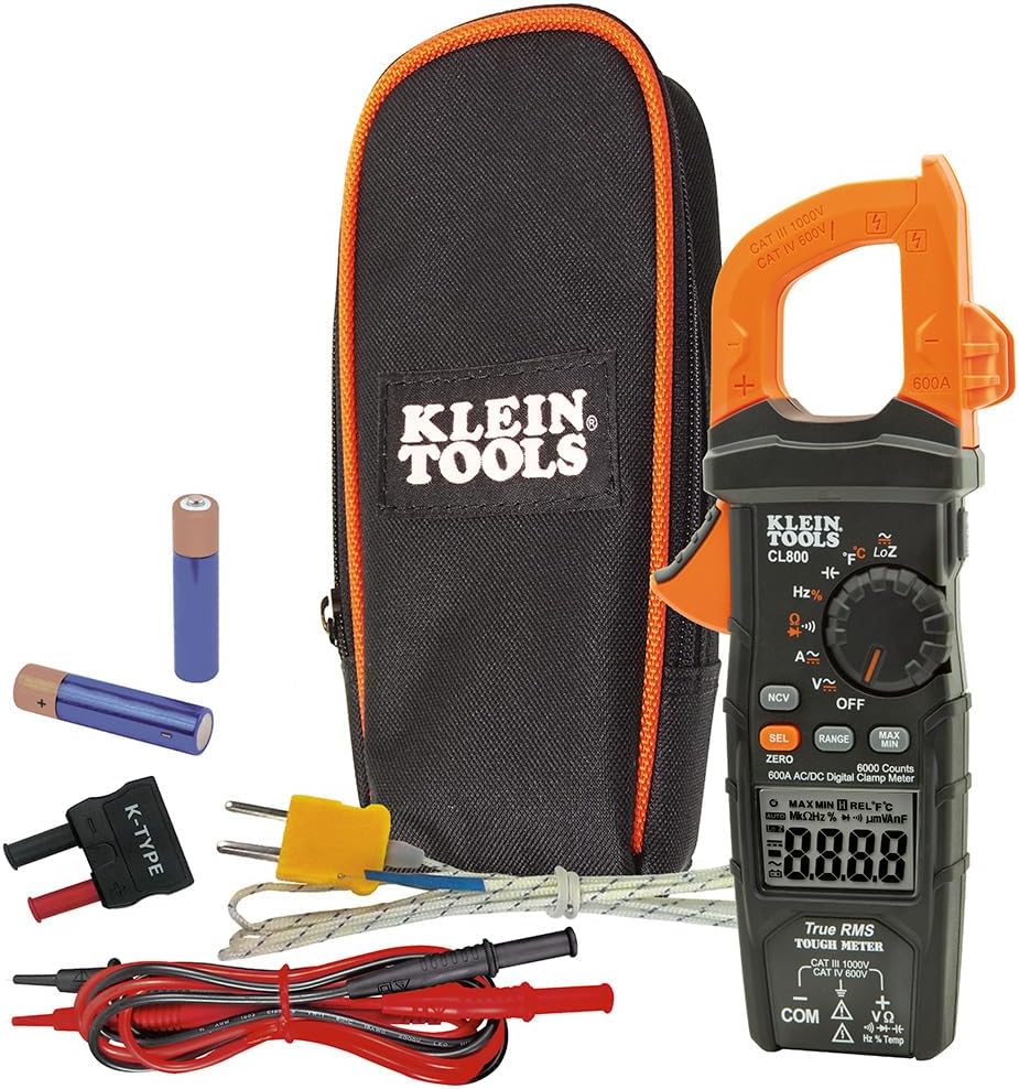 Digital Clamp Meter, Auto Ranging TRMS, AC/DC Volt/Current, LoZ, Continuity, Frequency, Capacitance, NCVT, Temp, 1000V J7266