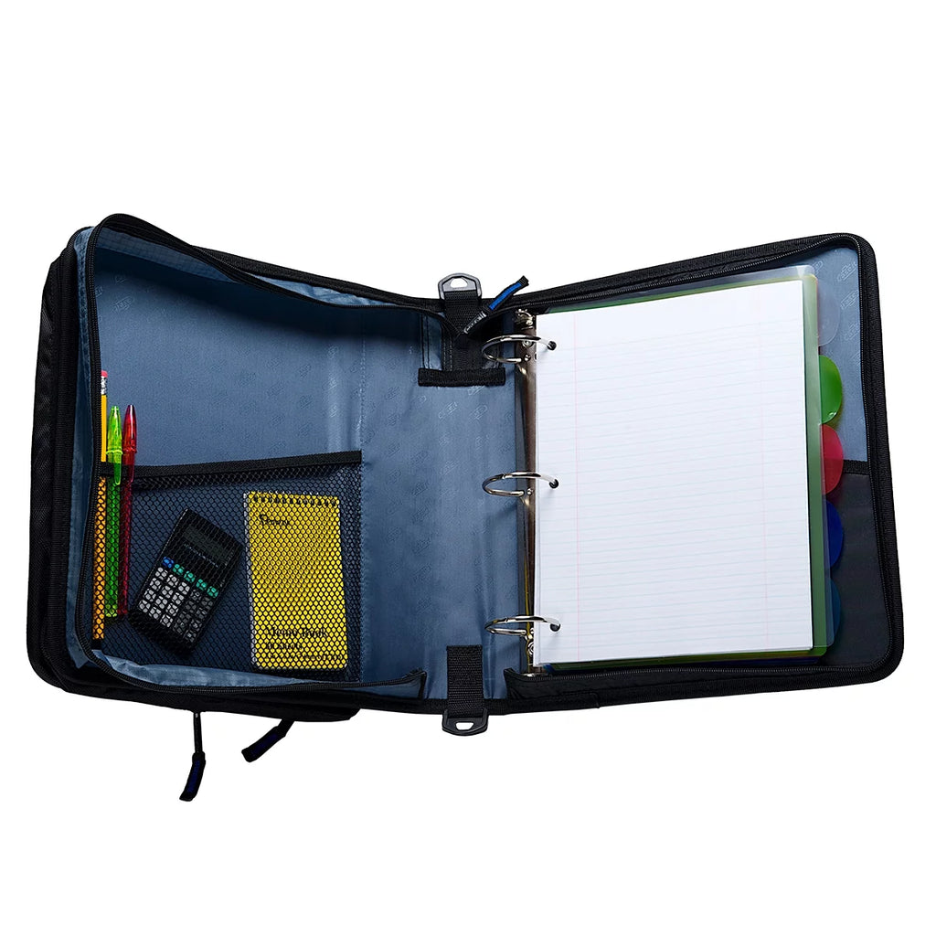 Blue 2" O-Ring Zipper Binder with 13" Tablet Pouch K204