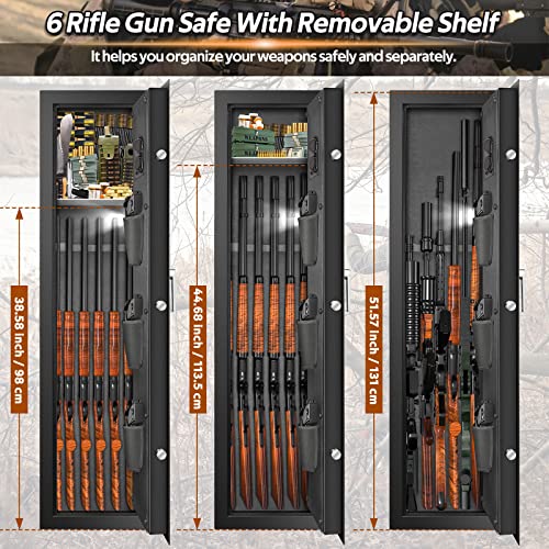 7-8 Rifle Gun Safe Fire Resistant with Removable Shelf Y16039