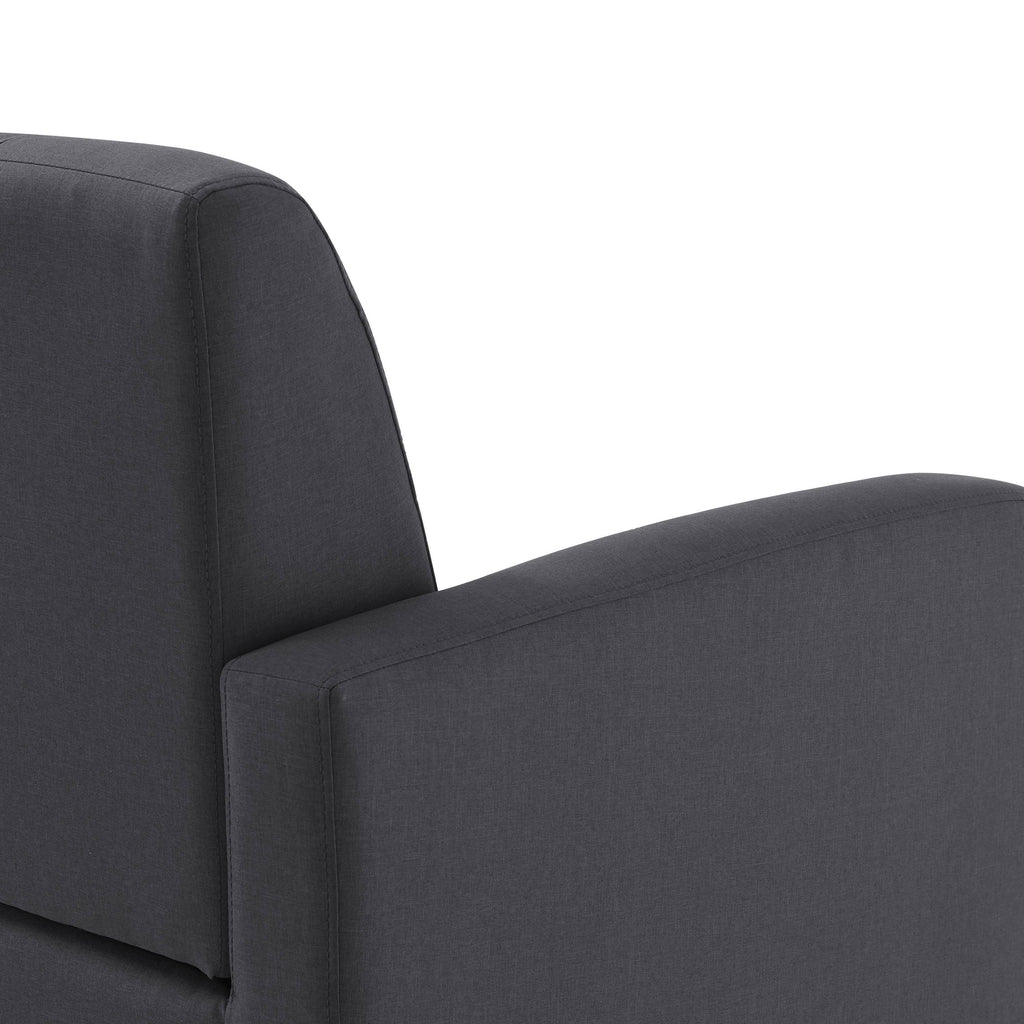 Charcoal Linen Armless Sofa E557