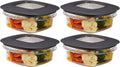 1.25 Cup Grey Food Storage Container (Pack of 4) Z211