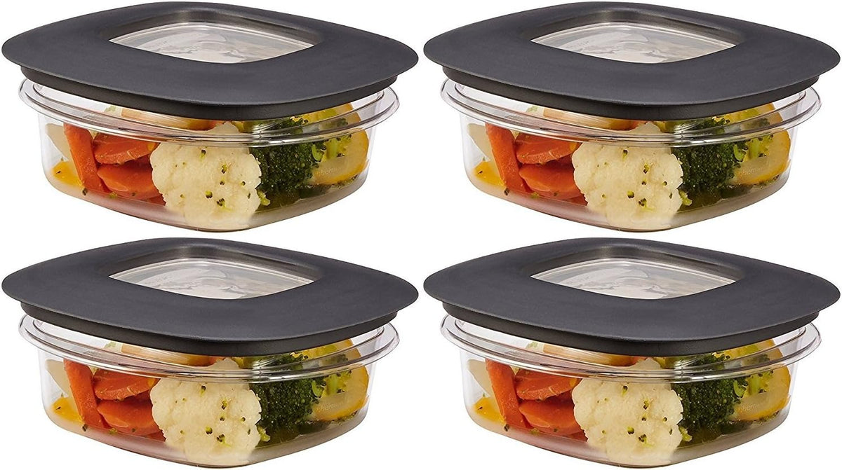 1.25 Cup Grey Food Storage Container (Pack of 4) Z211