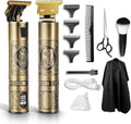 Gold Cordless Hair Clippers with LCD Display C2191