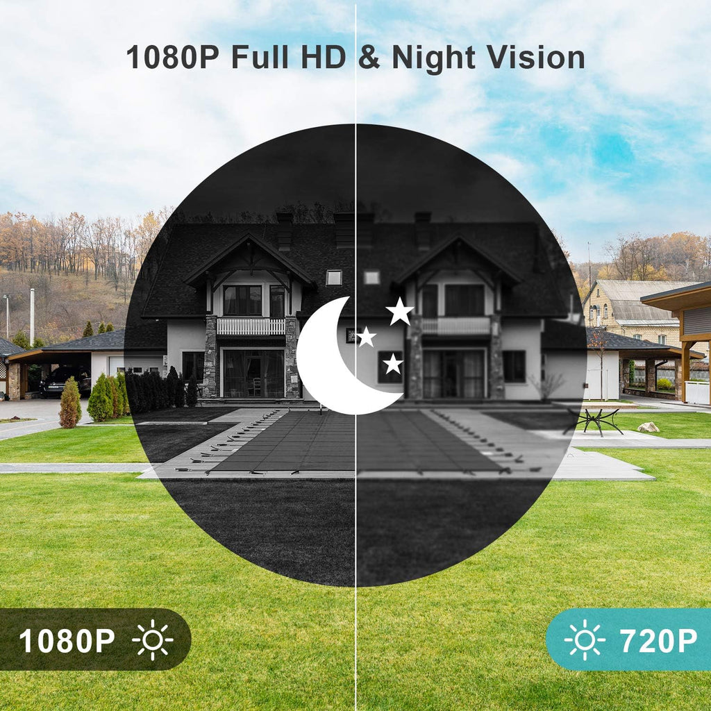 Solar Security Cameras Wireless Outdoor Rechargeable Battery WiFi Camera with Night Vision Motion Detection G4527