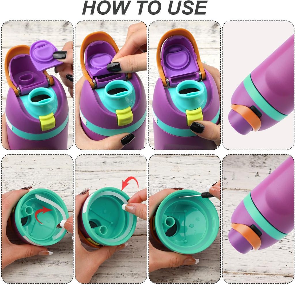 4pcs Silicone Bottle Seal Ring Replacement Rubber Stopper for 19oz 24oz 32oz 40oz Water Bottle Lid Parts T44993
