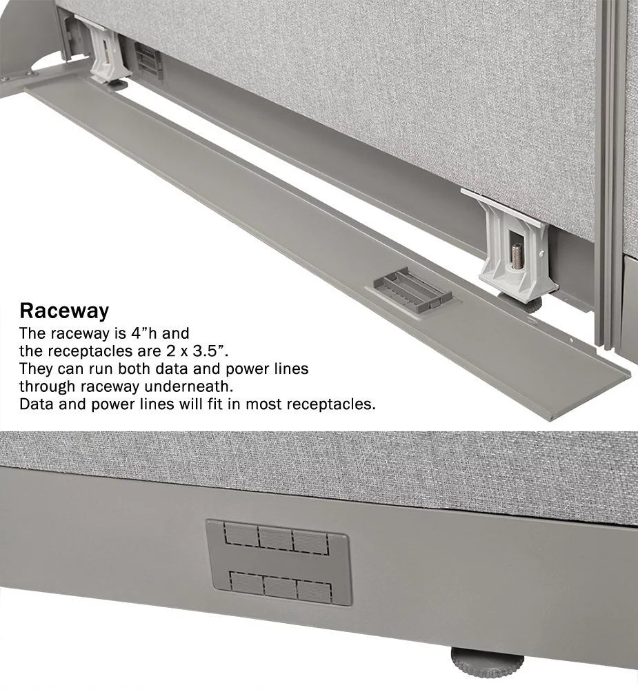 114"W x 72"H Wall Mounted Room Divider U144246