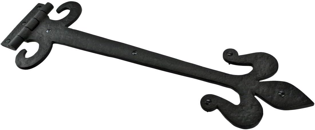 Black Wrought Iron Door Strap Hinge 18 Long Pack of 4 N87049