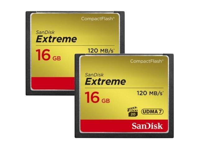 16 GB CompactFlash Memory Card Pack of 2 F245