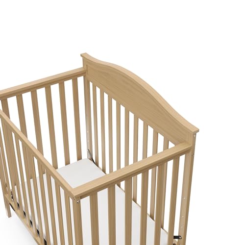 4-in-1 Convertible Mini Crib with Bonus Mattress (Driftwood) G380184