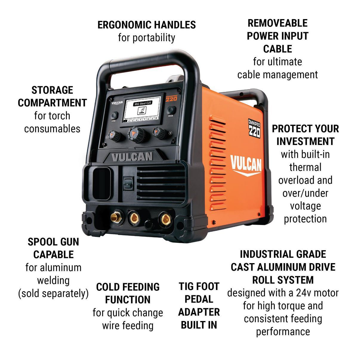 Industrial Multiprocess Welder with 120/240V Input G424