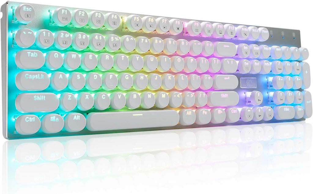 RGB Mechanical Gaming Keyboard, Blue Switches, Wired 104 Keys I49607