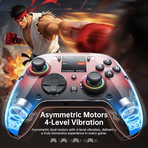 Gray Wireless Gaming Controller with Hall Joysticks E8577