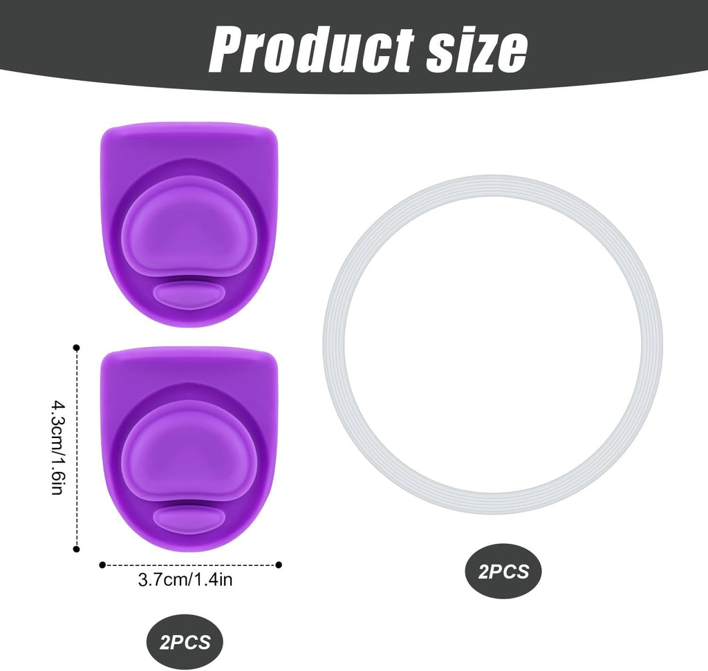 4pcs Silicone Bottle Seal Ring Replacement Rubber Stopper for 19oz 24oz 32oz 40oz Water Bottle Lid Parts T44993