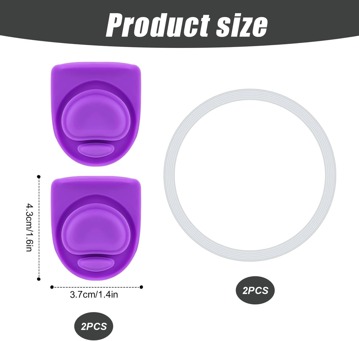 4pcs Silicone Bottle Seal Ring Replacement Rubber Stopper for 19oz 24oz 32oz 40oz Water Bottle Lid Parts T44993