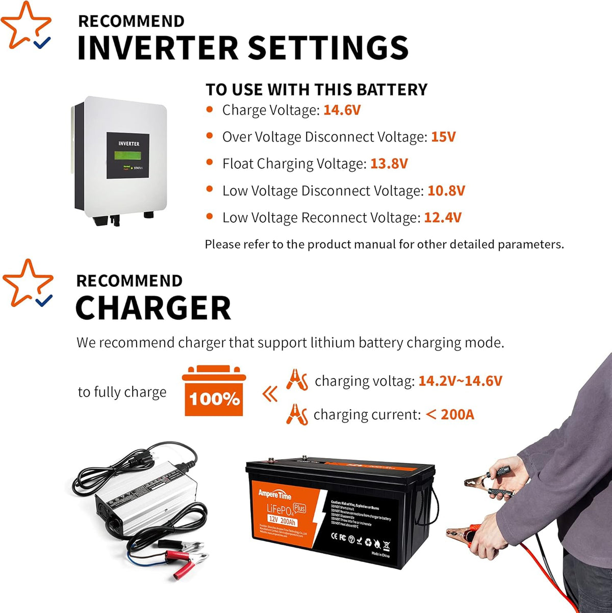 12V 200Ah Lithium LiFePO4 Battery with 200A BMS S922187