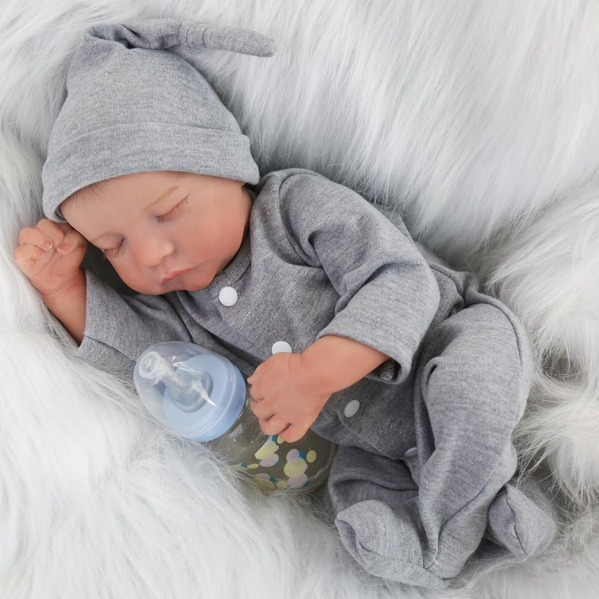 18 Inch Full Vinyl Reborn Boy Doll N89706