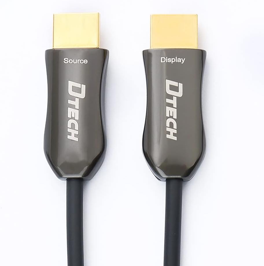 100m Slim Fiber Optic HDMI Cable 4K 60Hz Black V188