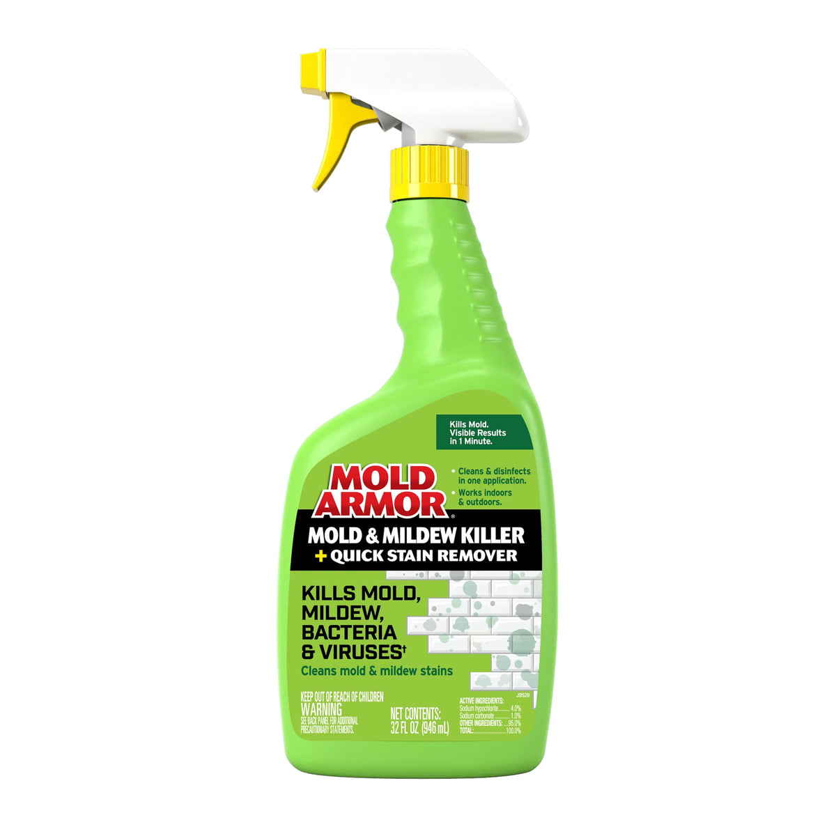 Mold and Mildew Killer + Quick Stain Remover, 32 oz. O89065
