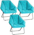 Teal Corduroy Foldable Accent Chair R163