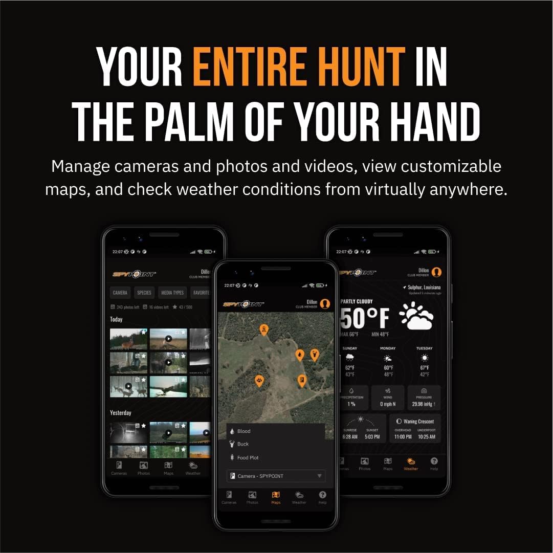 36MP Cellular Trail Camera with Sound, GPS, LTE, 100' Flash Range + LIT-22 Batteries + Straps N982879