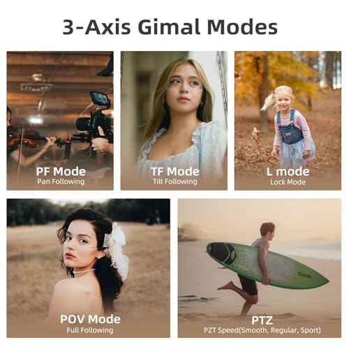 5K Handheld Camera with 3-Axis Gimbal Stabilizer R453