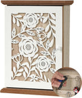 White Wood Key Holder with 6 Key Hook A8159